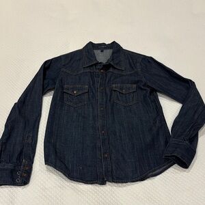 Dark Blue Denim Shirt by Earl Jean